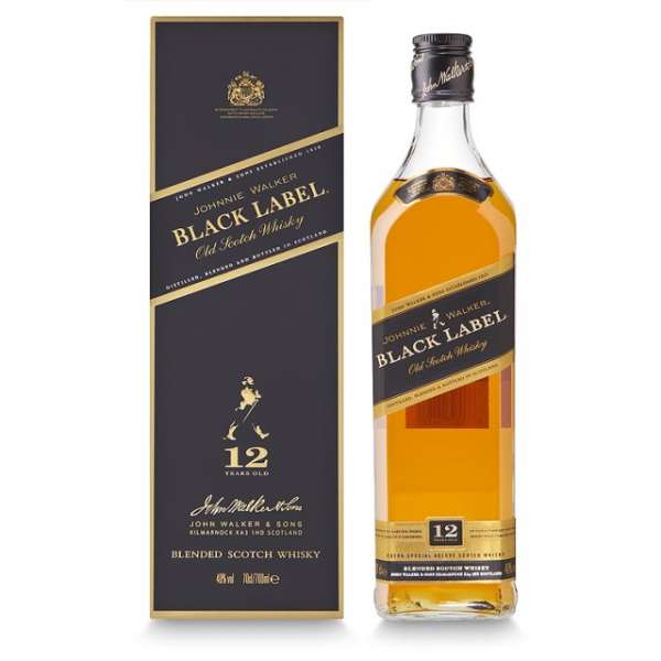 Send Johnnie Walker Black Label Old Scotch Whisky 70cl Online
